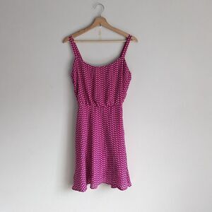 Bebop Pink 90s/Y2K Square Neck Mini Dress Women's Size Medium